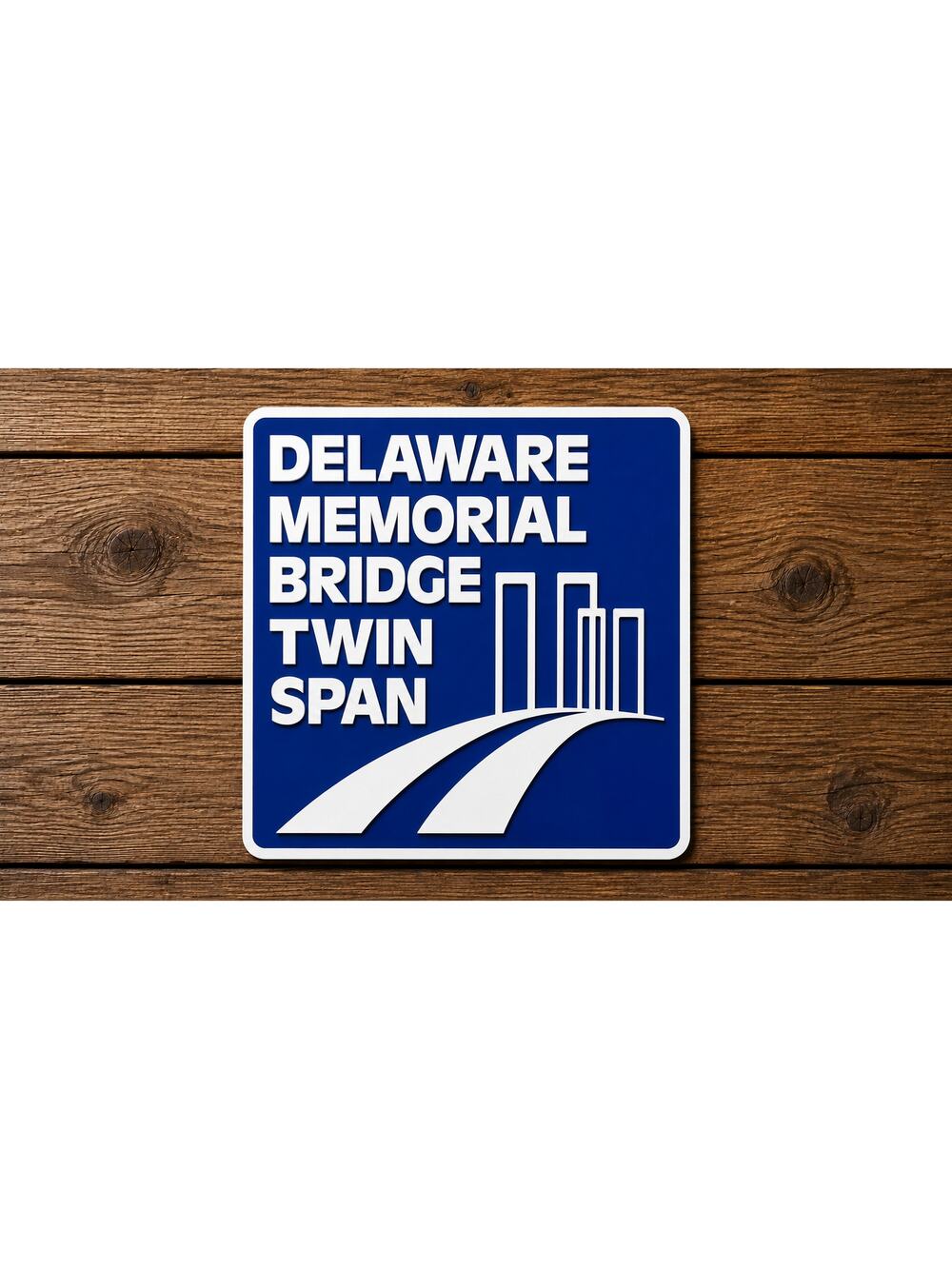 Delaware Memorial Bridge Twin Span Sign Highway Interstate Travel